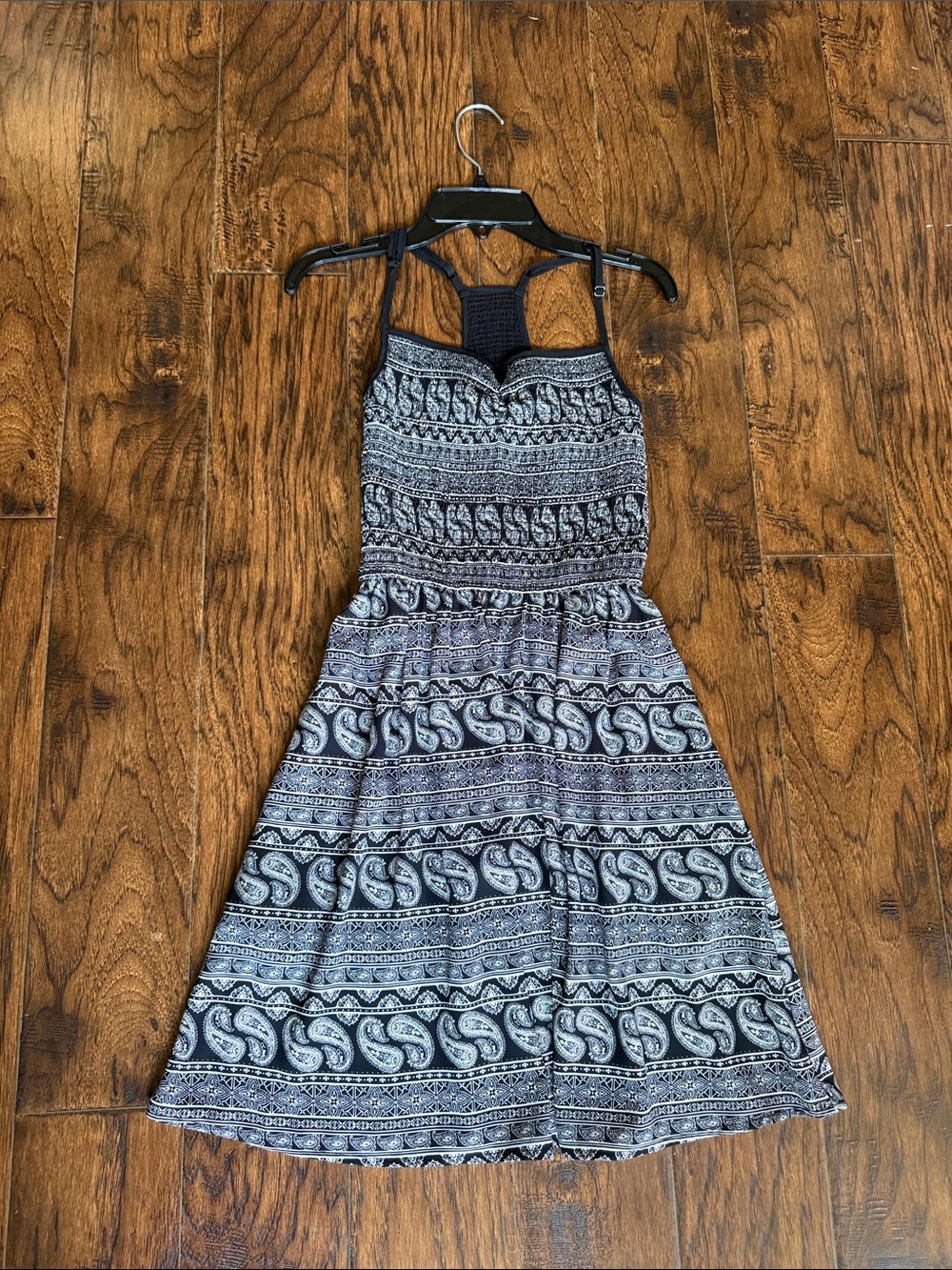 Xhilaration black  and White Patterned Mini Dress, XS